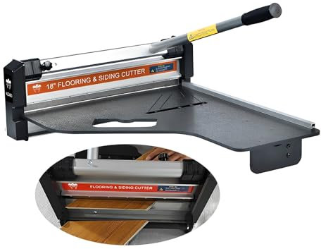 Cortador de suelo de 18 pulgadas, kit de cortador de suelo laminado de 12 mm para laminado, madera dura de ingeniería, revestimiento, LVT, VCT, SPC, LVP, WPC y tablones de vinilo