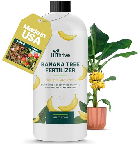16oz Plant Food for Banana Trees Live Plants - Makes 16 Gallons of Banana Tree Fertilizer for Fruit Trees Live Plants - Promotes Lush Growth, Strong Roots, Abundant Harvest & Sweet Fruits