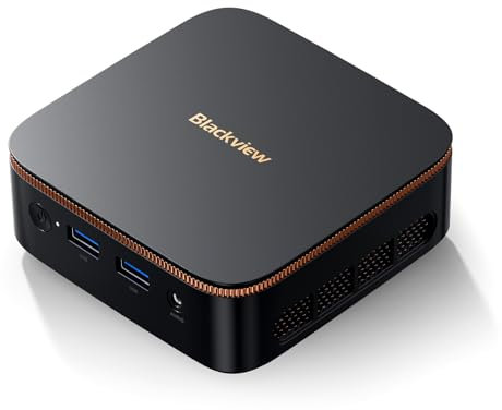 Blackview MP20 Win 11 Pro Mini PC, Intel Twin Lake N150(hasta 3.60 GHz),8GB DDR4 256GB M.2 SSD Mini Ordenador, HDMI+DP Dual 4K Display, USB 2.0/3.0, WiFi 2.4/6G, Micro PC para Negocios/Escuela