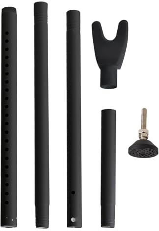 Barra di sicurezza per porta, fermaporta scorrevole, 105 cm, in ferro leggera regolabile, strumento di sicurezza da viaggio per appartamenti, casa, hotel, camera, bianco, nero