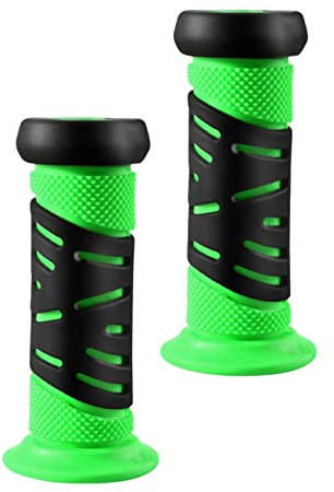 CRDARAAV Empuñaduras de manillar de bicicleta para niños y niñas, color verde, 9,5 x 4 cm