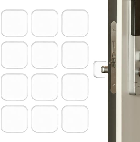 12 Stk Türstopper Wand Selbstklebend, 4cm Gummipuffer Selbstklebende Türklinken Stopper, Transparent Türgriff Stopper Silikon Türklinkenpuffer Türschutz Türpuffer Wandpuffer für Möbel Fensterstopper