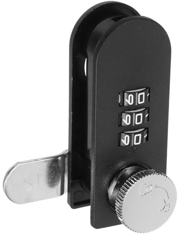IWOWHERO Serrure à Code Combinée pour Tiroir en Alliage et Plastique Serrure de Sécurité sans Clé pour Boîte aux Lettres Armoire Métallique et Commode Résistance à la Corrosion Pratique et