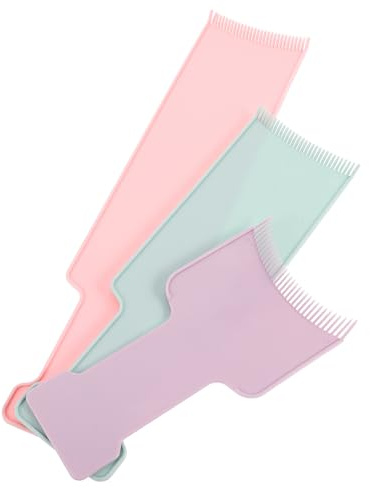 HEALEEP Kit di Evidenziazione Chioma 3 Pezzi Tavole in Plastica Professionali per Meches, Strumenti la Colorazione Chioma Delicati e Portatili, Uso Salone e Tintura Fai da Te
