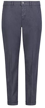 MCA Damen Chino Turn Up Straight Jeans, per Pack Blau (Dark Blue PPT 198R), W42 (Herstellergröße: 42/Ol)