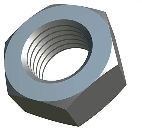 M4 Mutter (Förpackning med 100 stycken) Rostfritt stål Hexagon Muttrar för bultar/skruvar - Metallisk med Grov Gänga - Certifierad Standard DIN EN 24032 DIN934 (4mm)