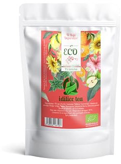 IDILICC TEA Te Rojo Pu-erh 100% Ecológico. 30 Pirámides. Bolsitas de Te. Regula el Colesterol y Cuida la Línea. Infusion Natural Depurativa y Antioxidante. Infusiones Variadas