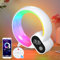 Lixada Smart Wake-up Light White Noise Machine Light Wireless BT Speaker APP Control Alarm Clock Display Time Display Luce di regolazione del sonno per adulti bambini regalo