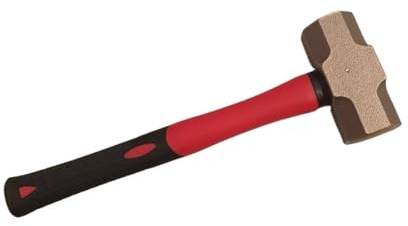 Aqxyxsw Sparking Tools Aluminium Brons 0,5 kg slägga med glasfiberhandtag fangzi