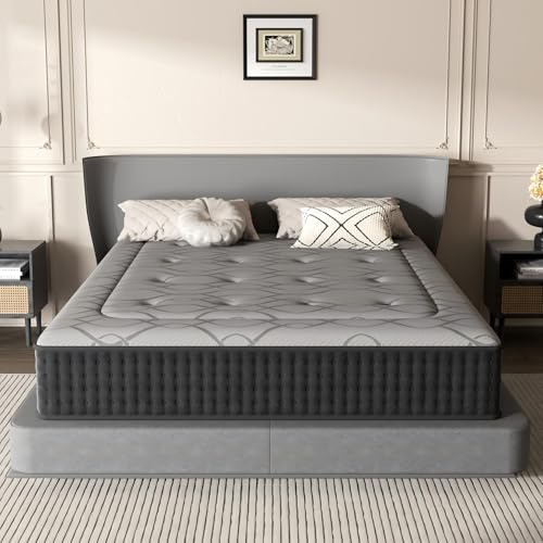 DEWINNER Colchones 150 x 190 | Altura 30 cm | Colchon Viscoelastico | Muelles Individuales | Firmeza Media | Colchón para Cama Doble | Ideal para Dormitorio, Hogar y Apartamento