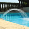 Wasserfall Pool Zubehör - Teich Garten Brunnen, Swimming Pool Wasserfontäne, Sprühgerät Mit Wasserhahn für Poolbrunnen