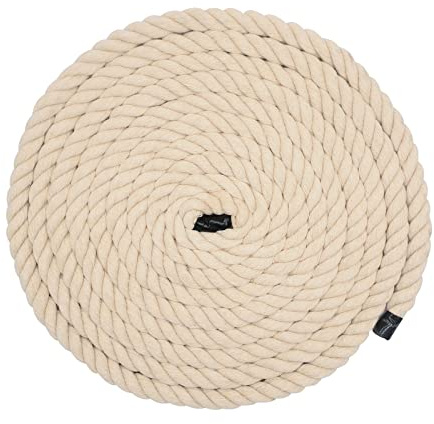Corde en coton épaisse pour macramé - Corde souple pour terrasse - Pour suspension murale, bricolage, jardin - 15 mm x 2 m