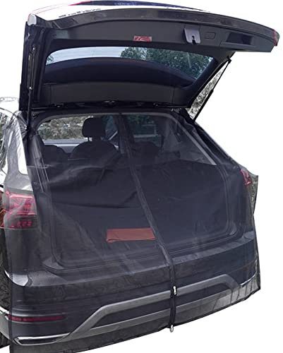 Auto Heckklappe Moskitonetz, Fliegengitter Magnetisch Für Outdoor SUV Auto Heck Moskitonetz Auto Heckklappe Netz Anti-Moskitos Tragbar Winddicht Heckzelt Sonnenschutz Bildschirm Für SUV Camping
