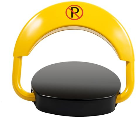 KEESUNG Parkeringsspärr med fjärrkontroll, hopfällbar parkeringsspärr rund parkeringsplatsvakt fjärrstyrd automatisk bil parkeringsspärr parkeringsspärr bil parkeringsspärr