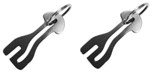 JCUGSBS Lot de 2 Jeton pour Caddie de Courses：Extracteurs de Caddie en Acier Inoxydable Clés pour Caddie Universel Porte-clés pour Chariot de Courses pour Les Gadgets de Commodité du Panier