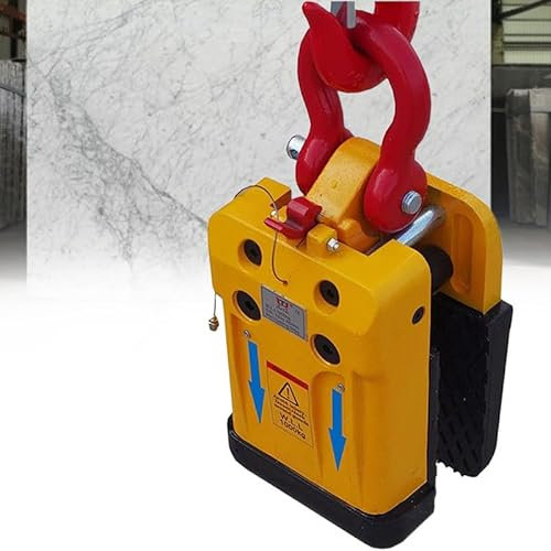 Lakenbroade Abrazadera de inglete para Piedra con Capacidad de Carga de 1000 kg, Abrazadera elevadora de losas de Piedra, Agarre de Goma para elevación de Granito y mármol, Rango de 10 a 70 mm