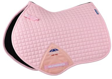 WeatherBeeta Prime Air-Tec Jump Shaped Saddle Pad, Light Pink, Large