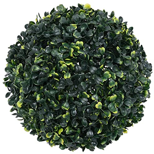 Generico Sfere di Bosso Artificiale 2 pz 45 cm,Verde,3.35kg,315469