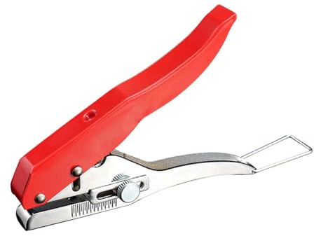 budiniao Verstellbare Kantenband Stanzzange, hochwertiges Lochwerkzeug aus Eisen, handgehaltenes Lochwerkzeug aus PVC, tragbar, einfach zu bedienen. Kantenbandzange