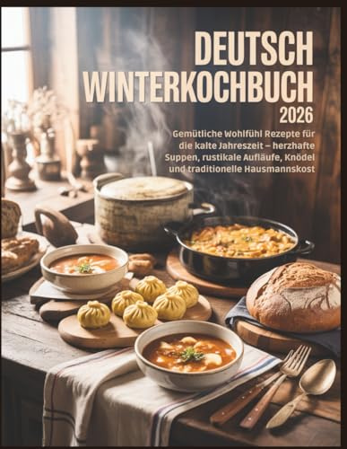 Deutsch WinterKochbuch 2026: Gemütliche Wohlfühl Rezepte für die kalte Jahreszeit – herzhafte Suppen, rustikale Aufläufe, Knödel und traditionelle Hausmannskost