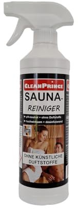 Saunareiniger 500 ml | CleanPrince Saunarein Saunareinigungsmittel Sauna Saunen Desinfektion Saunareinigung Reiniger Saunadesinfektion Wellness Holzreiniger