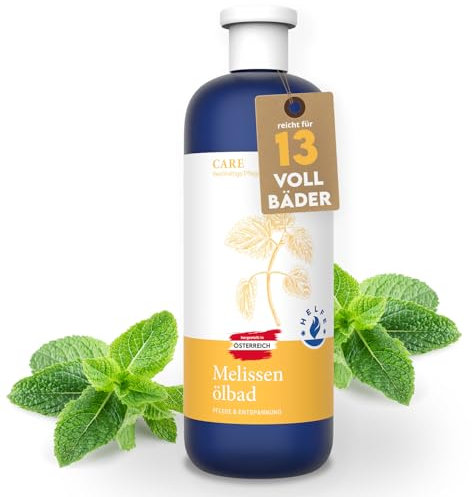 HELFE® Melissen Ölbad (200 ml) - wirkungsvoller Badezusatz zur Entspannung und Linderung von Muskel- und Gelenksschmerzen - auch als Fußbad Zusatz