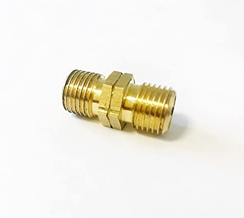 Verbindungsstück Gasschlauch Verbinder 1/4 lks x 1/4 lks Gas Adapter Übergang Reduzierstückaus Messing für Gasschlauch 1/4, Gaskocher
