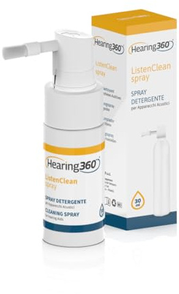 Spray limpiador desinfectante para audífonos, AirPods y auriculares Bluetooth con cepillo integrado – Higieniza y desinfecta tus audífonos en profundidad y con seguridad (30 ml)