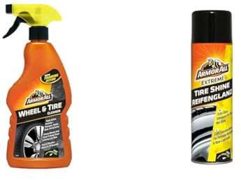 Armor All Tyre Car Cleaning Kit, Includes 1x Wheel and Tire 500ml Cleaning Spray and 1x Extreme Tyre Shine 500ml Cleaning Spray, Restores your Wheels to Looking, Ideal for Car Detailing