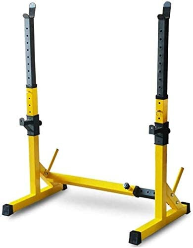 KLLJHB Rack multifunzione per bilancieri regolabile Squat, supporto per squat rack bilanciere panca a pressione libera, barra per trazioni squat, attrezzatura per esercizi di fitness, forza Tra