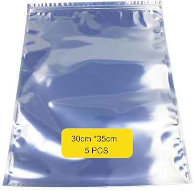 Lot de 5 pochettes antistatiques de grande taille pour carte mère, disque dur, disque dur M.2 NVME X-RAY et GPU et appareil électronique, 30 cm x 35 cm