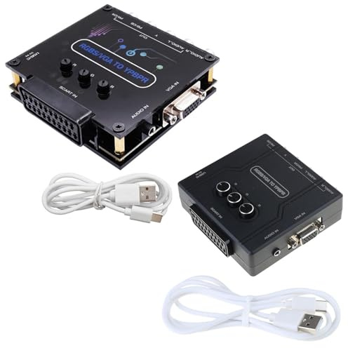 RGBS VGA SCART to YPBPR Composite Video Converter Adapter 480i 480p 576i 576p 720p 1080i 1080p for MD/for Ypbpr Converter Component Adapter