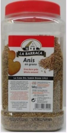 La Barraca Semi di Anice in Grani, 560 g, Perfetti per Dolci, Liquori e Pane, Formato Famiglia