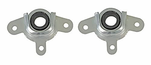 Amig - Supporto e cuscinetto in acciaio zincato per albero di tende avvolgibili | Parti che facilitano il movimento e riducono l'attrito | Dimensioni: 57 x 28 mm | Diametro Ø28 mm