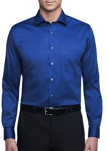 Van Heusen Finskjorta för långa män, flexibel krage, stretch, enfärgad, stora och långa storlekar