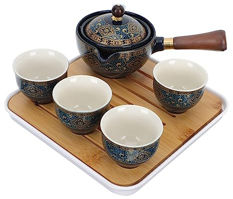 Cabilock Teiera Automatica Elegante Con Filtro in Acciaio Inossidabile Set Da Tè Per Gli Amici Del Tè