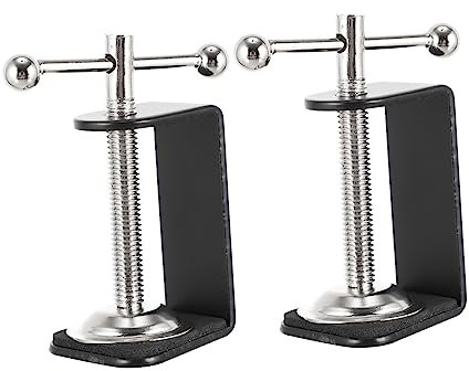 Operitacx 2piezas Abrazadera De Metal Abrazadera c Para Montaje Mesa Para Superficie De Trabajo Duradera y Versátil