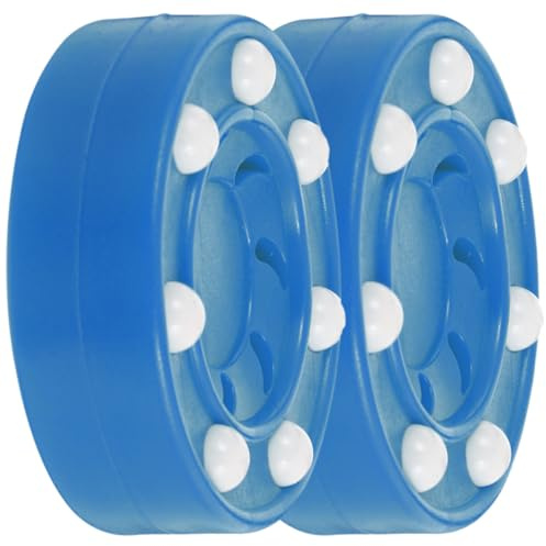 MUELODSIC Discos de Hockey sobre Patines 2 Piezas, Disco de Entrenamiento Duradero de PP, Ligero y Pequeño para Práctica Profesional en Interiores y Exteriores, Accesorios Color Aleatorio