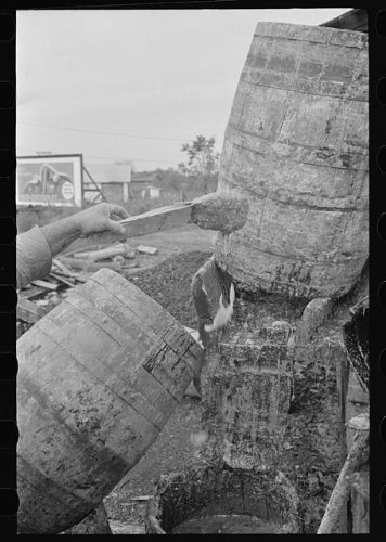 HistoricalFindings Photo: Barrels of The Natural Turpentine Oleoresin,State Line,Mississippi,MS,FSA