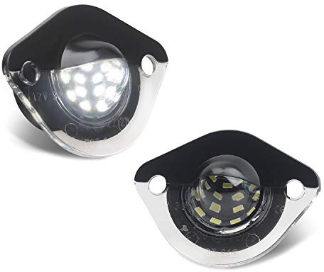RUXIFEY License Plate Light Replacement Compatible with 1994-2004 Ford Mustang Pickup Truck, 6000K White, Pack of 2