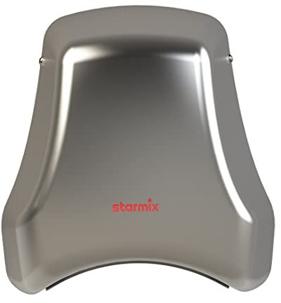 Starmix Händetrockner T-C1 M, effektiver und hygienischer Handtrockner für schnelles Trocknen der Hände (1550 W, Edelstahl)