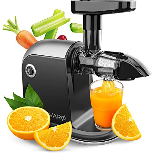 Divaro [DAS ORIGINAL] - Slow Juicer - Entsafter Gemüse und Obst - [150 W] Vitaminschonender Obstentsafter mit Umkehr Funktion Inkl. Reinigungsbürste - BPA Frei