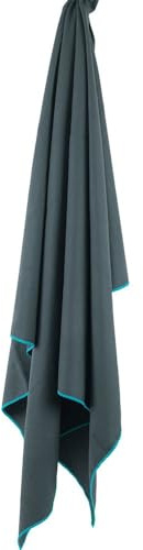 Lifeventure Recycled SoftFibre Travel Towel | Compact, Lightweight Quick-Dry Sports & Beach Towel, Sand-Free Design, Giant, Grey