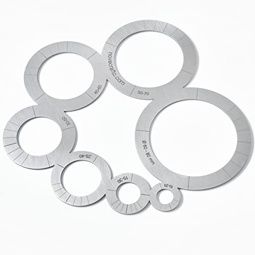 Leather Corner And Circle Cutting Template Guide Leathercraft Tool For Leather Works - Made Out Of Stainless Steel in UK
