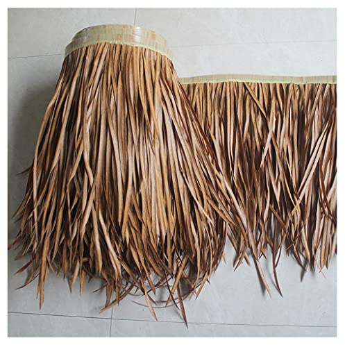YYXDMFY Simulation thatch Tile Artificial thatch Plastic Simulation thatched House Pavilion roof Decoration Fake Straw Durable Artificial thatch for hut and Seaside (Color : Color 7, Size : 0.5x6m)