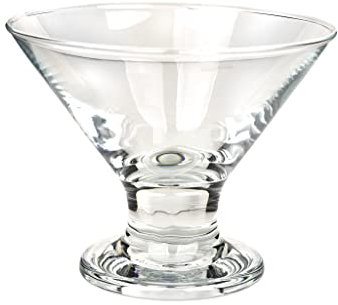 Cofan Eisbecher mit einem Fassungsvermögen von 28,5 cl | Hergestellt aus robustem Glas, 6 Stück, Durchsichtig