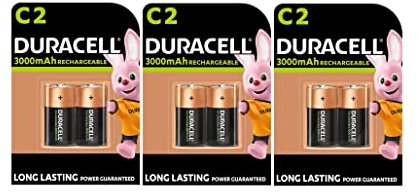 Duracell C Recargables 3000 mAh HR14/DC1400 (3 blísters de 2 baterías) 6 pilas