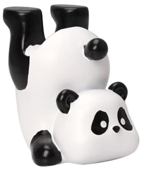 RURUOGUK Cute Panda Eyeglass Holder Glasses Display Stands Resin Spectacle Holder, Home Office Ornaments Desktop Decorations (Panda A)