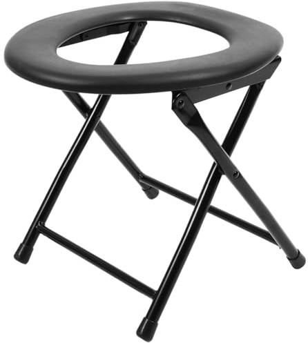 ORFOFE Silla De Baño Portátil Plegable Para Ancianos Y Mujeres Embarazadas Asiento Inodoro Ergonómico Y Compacto Silla Para Inodoro De Uso Casa Y Viajes Para Hospitales Y Espacios Reducidos