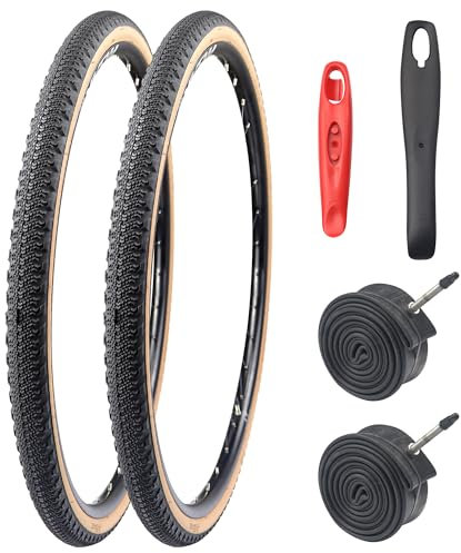 MEGHNA 700x42C Fahrradreifen Mantel mit Schläuche ETRTO 42-622 Fahrrad-Ersatzreifen kompatibel 700x42C/700x40C/28Zoll/29Zoll Fahrrad(1er/2er-Pack)